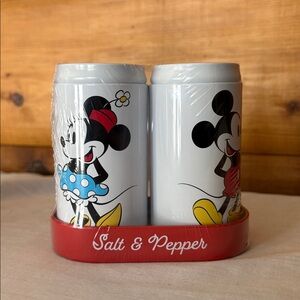 Disney Mickey and Minnie Mouse Tin Salt and Pepper Shakers